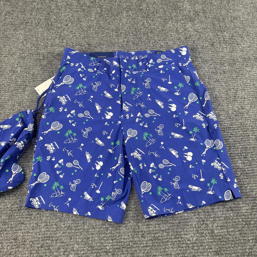 Polo Golf Ralph Lauren Shorts Mens 30 Navy Multi Sport Classic Fit Stretch Golf